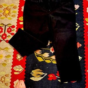 Loft Riviera black cotton crop pants so cute